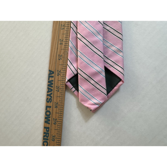 Lauren Ralph Lauren Men's Neck Tie Pink Striped Silk/Cotton Preppy Trendy - Picture 10 of 13